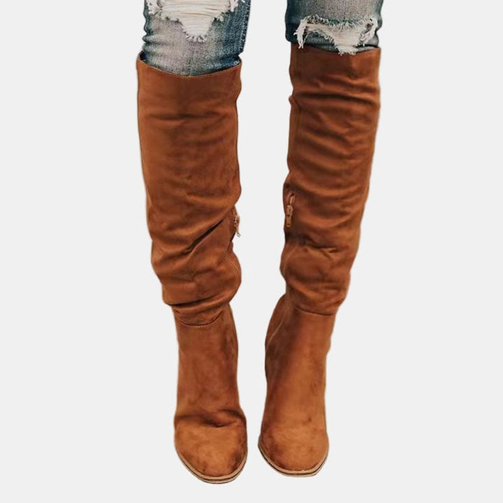 Sophie Leather Heeled Boot