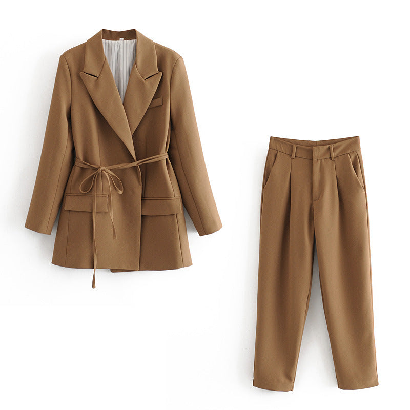 Colette Pleated Tapered Suit