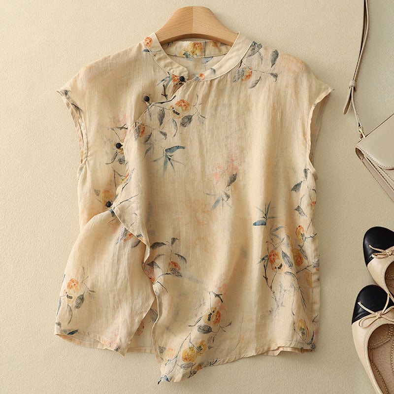 Amanda Linen Top Italian Design