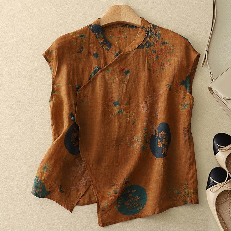 Amanda Linen Top Italian Design