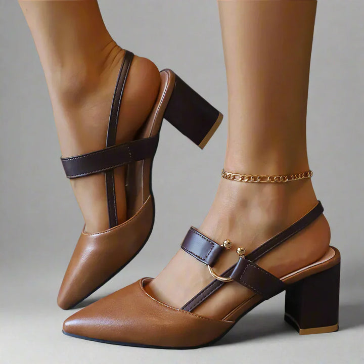 Tessa Luxe Leather Heels