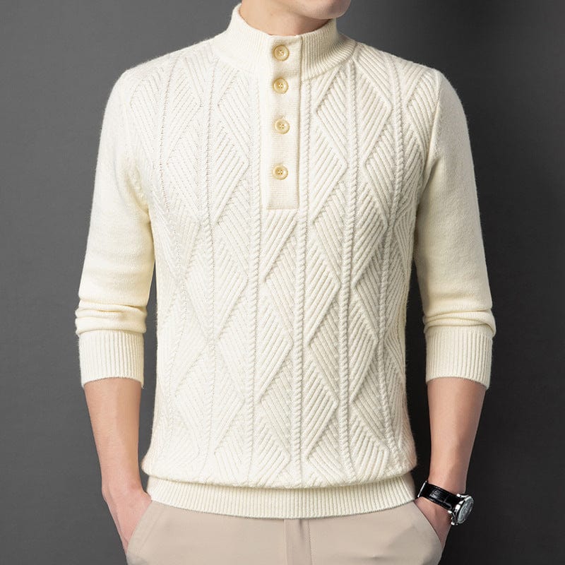 Alden Ribbed Henley Sweater