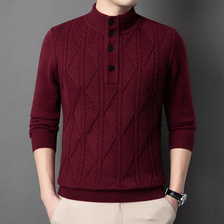 Alden Ribbed Henley Sweater