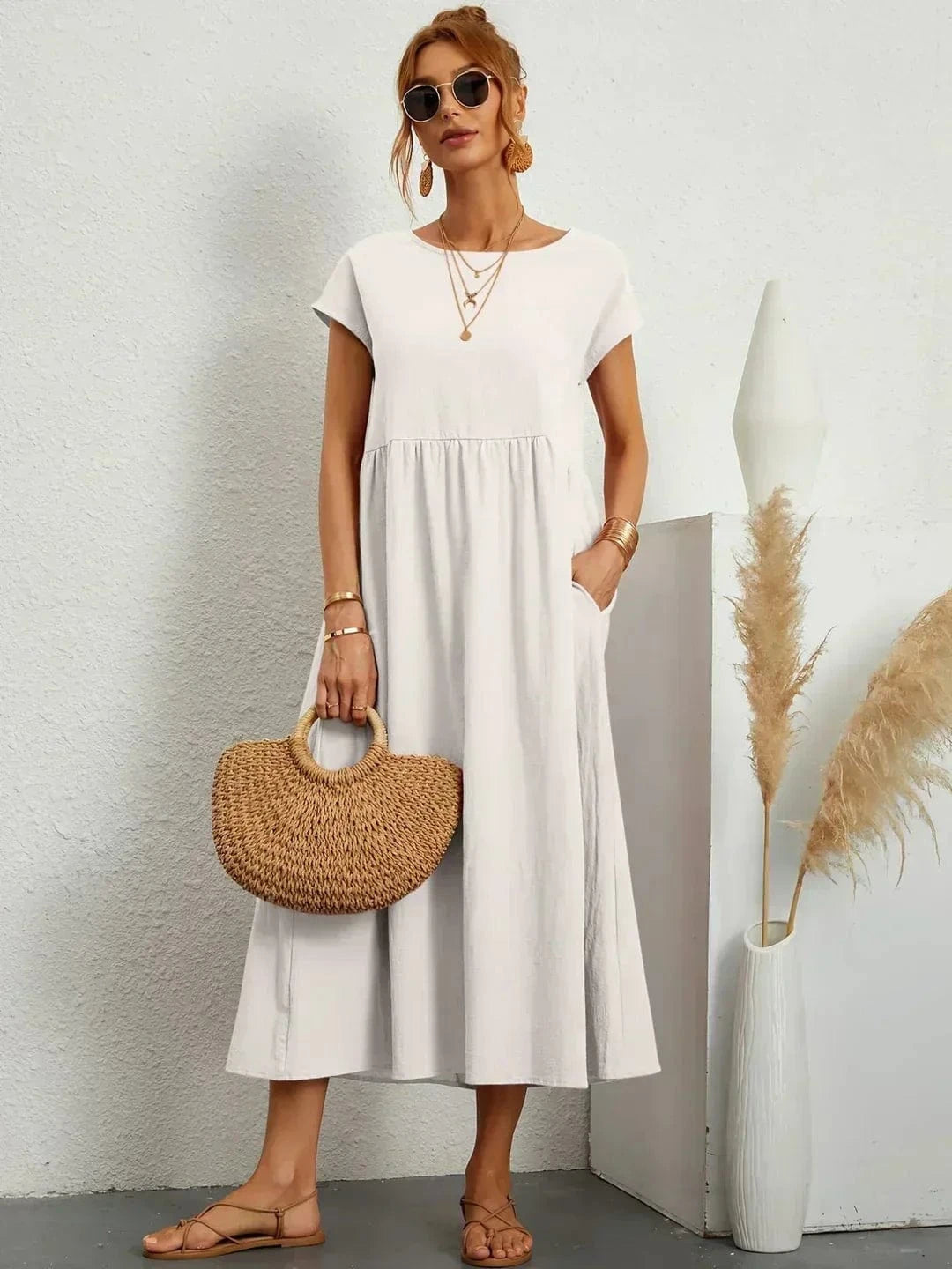 Therese Summer Dress with Pockets