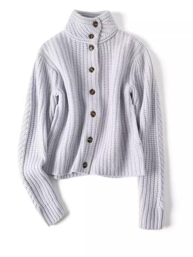 Vivienne Buttoned Cashmere Knit