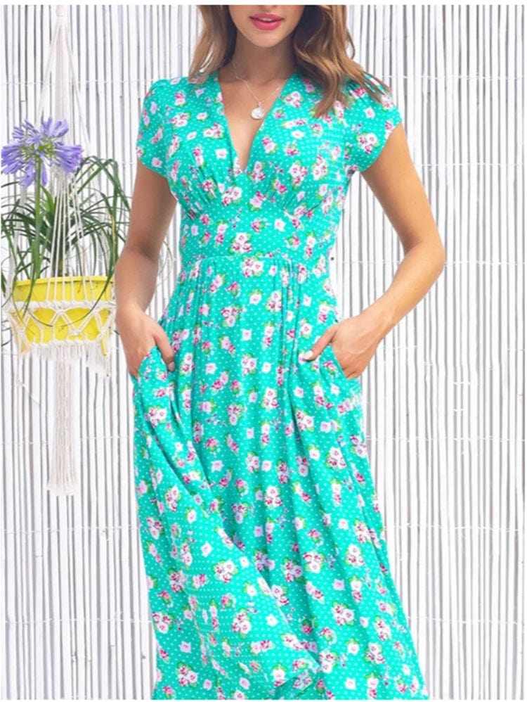 Fienna Button Front Midi Dress