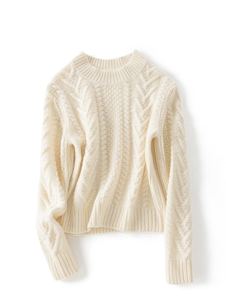 Vivienne Cashmere Cable Crewneck