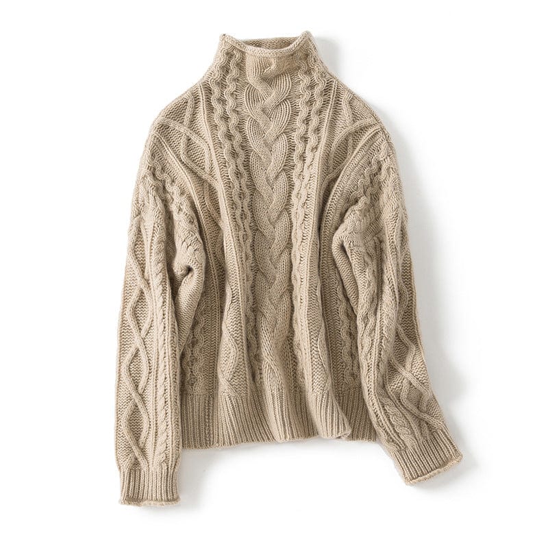 Elena High-Neck Cashmere Sweater