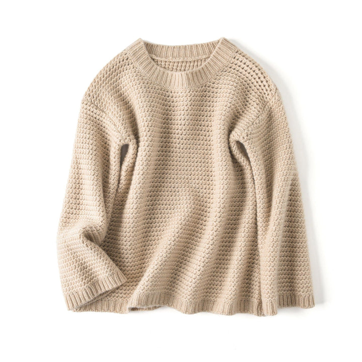 Aurora Cashmere Waffle Sweater