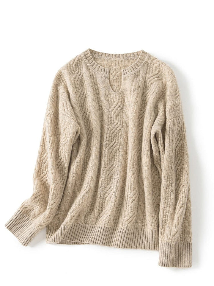 Celeste Cashmere Keyhole Sweater