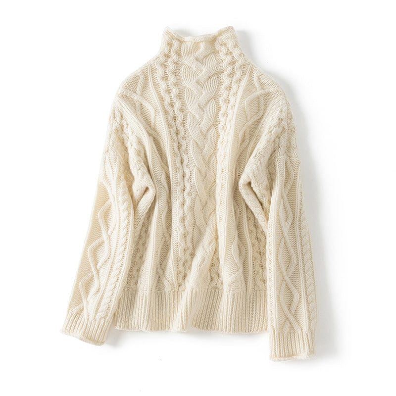 Elena High-Neck Cashmere Sweater