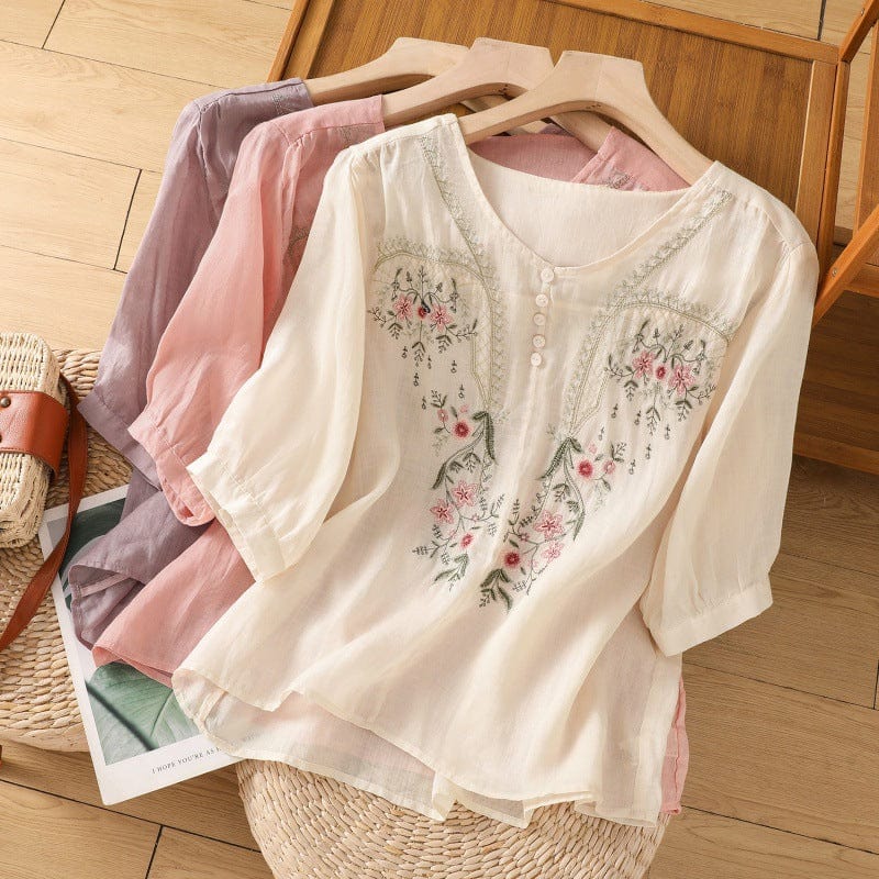 Tamsina Embroidered Relaxed Blouse