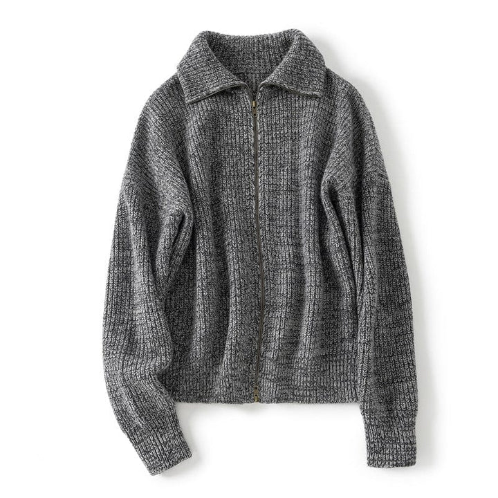 Camille Cashmere Zip Cardigan