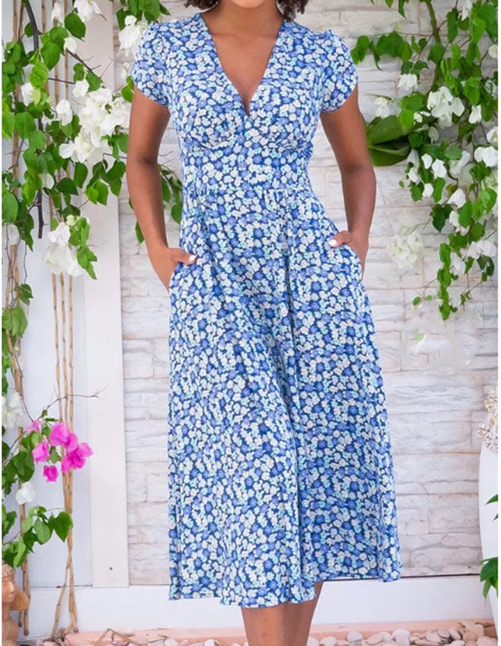 Fienna Button Front Midi Dress