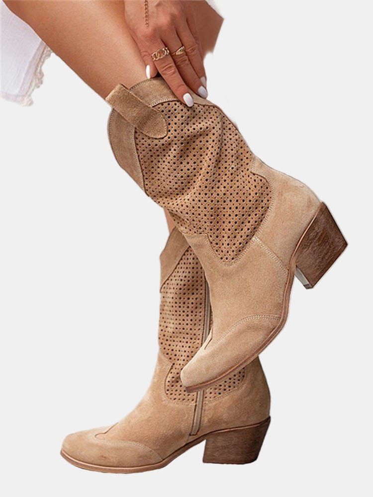 Daisy Cutout Ankle Boot