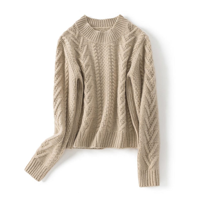 Vivienne Cashmere Cable Crewneck