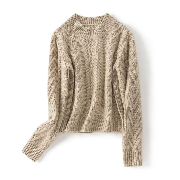 Vivienne Cashmere Cable Crewneck