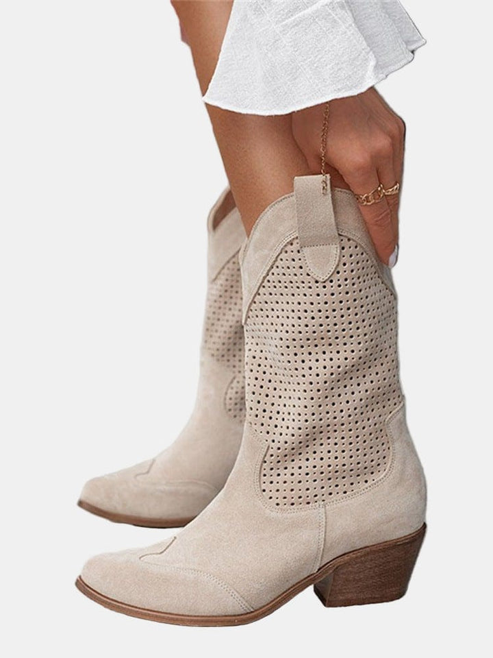 Daisy Cutout Ankle Boot