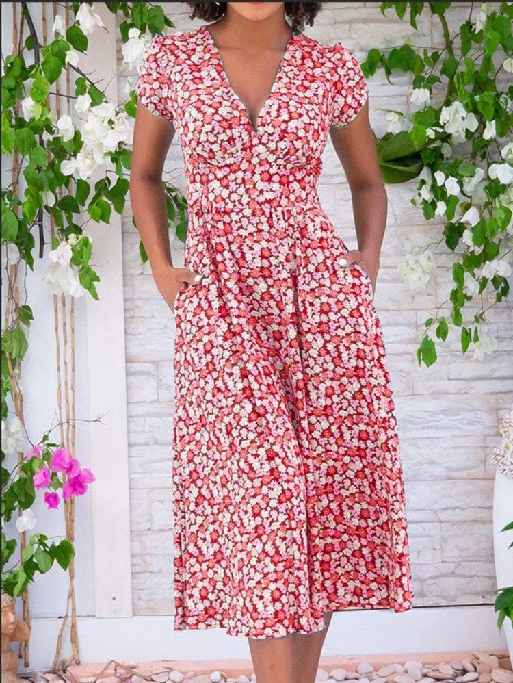 Fienna Button Front Midi Dress