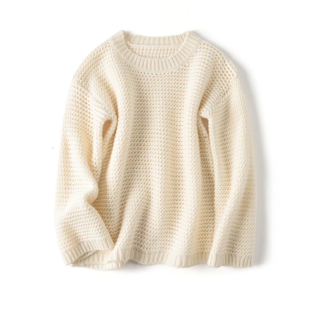 Aurora Cashmere Waffle Sweater