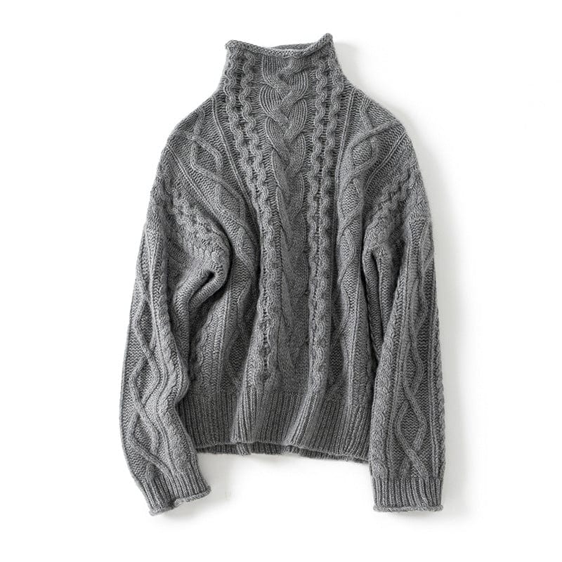 Elena High-Neck Cashmere Sweater