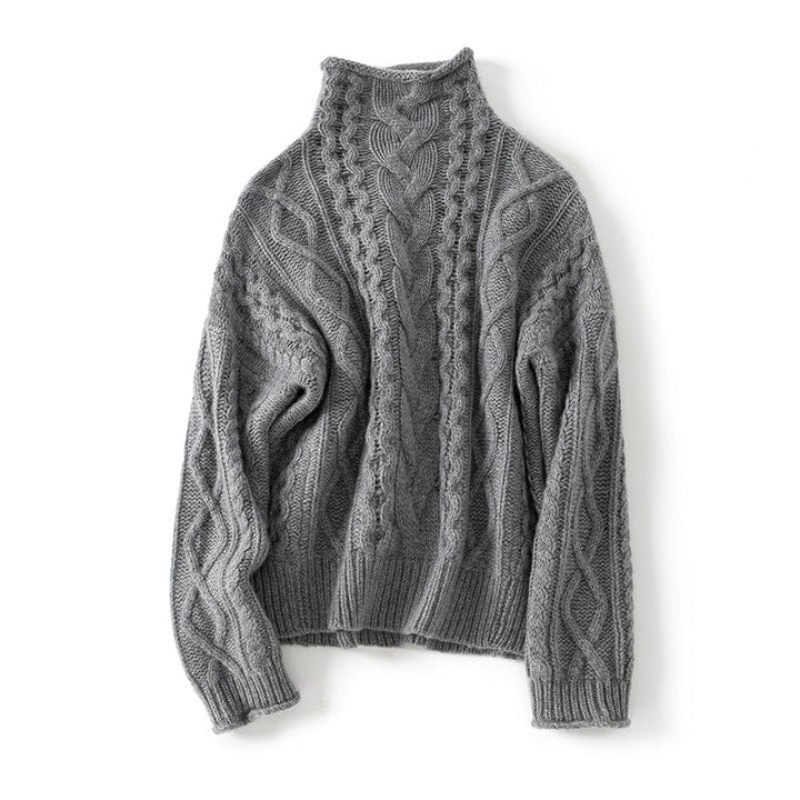 Elena High-Neck Cashmere Sweater