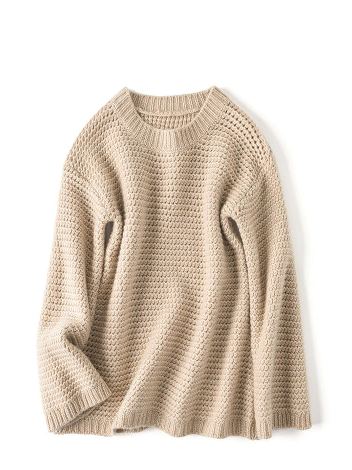 Aurora Cashmere Waffle Sweater