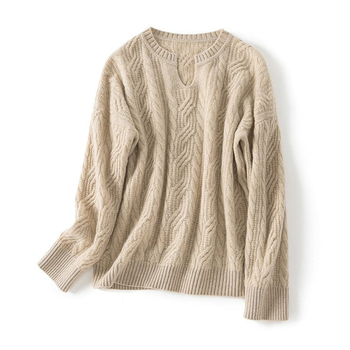 Celeste Cashmere Keyhole Sweater