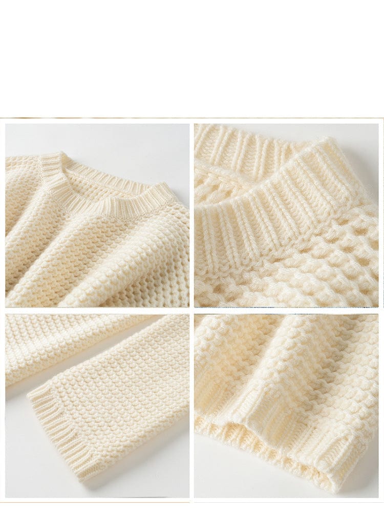 Aurora Cashmere Waffle Sweater