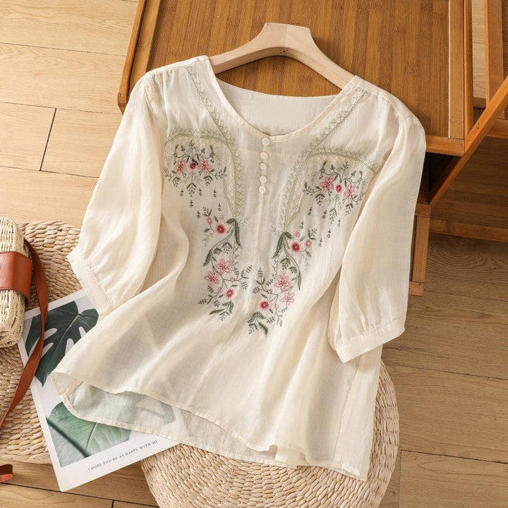 Tamsina Embroidered Relaxed Blouse