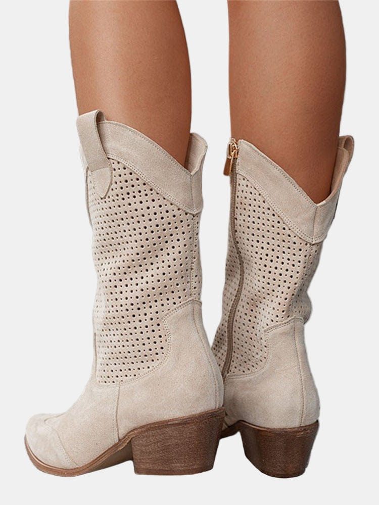 Daisy Cutout Ankle Boot