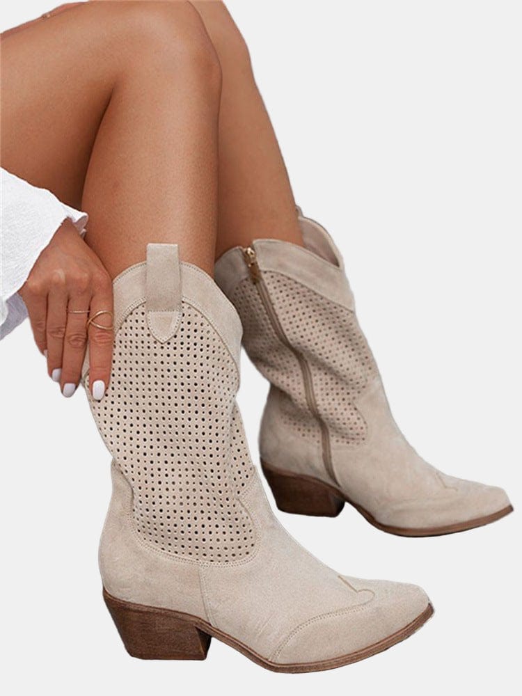 Daisy Cutout Ankle Boot
