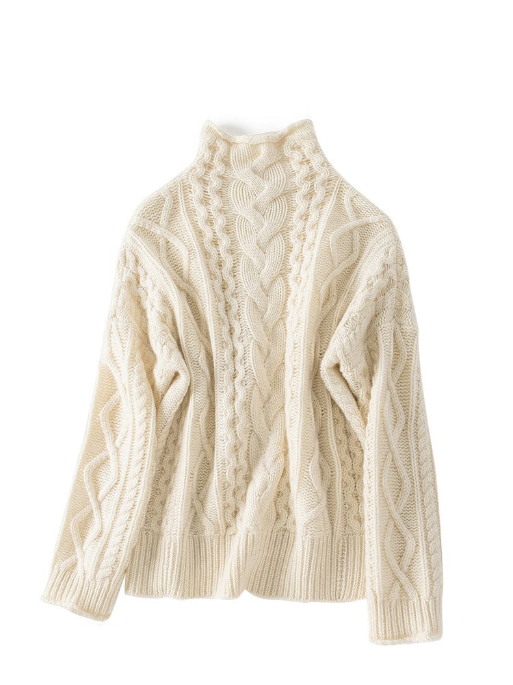 Elena High-Neck Cashmere Sweater