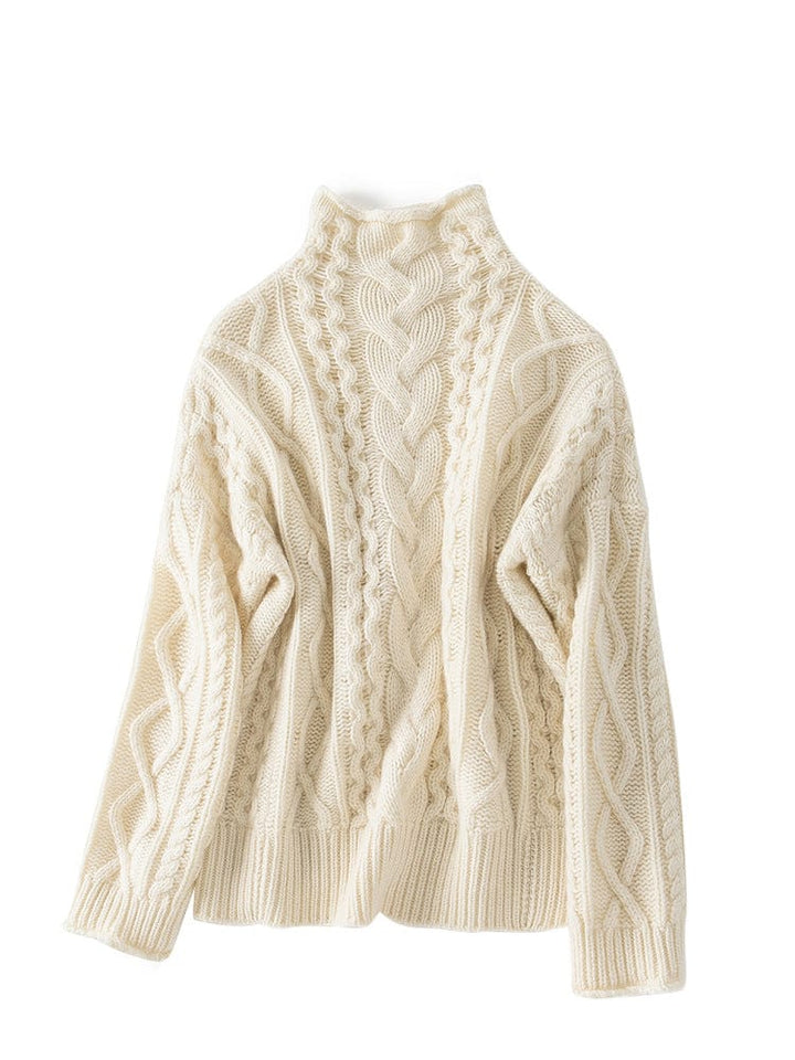 Elena High-Neck Cashmere Sweater