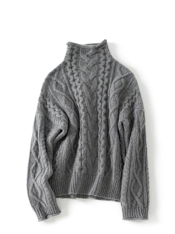 Elena High-Neck Cashmere Sweater