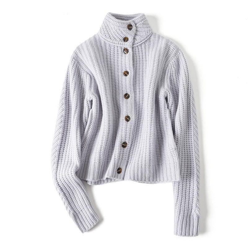Vivienne Buttoned Cashmere Knit