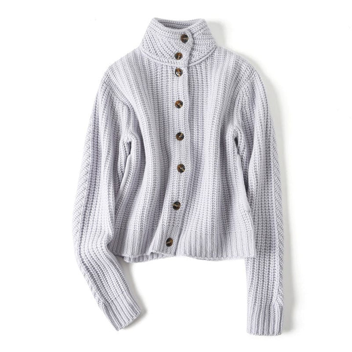 Vivienne Buttoned Cashmere Knit