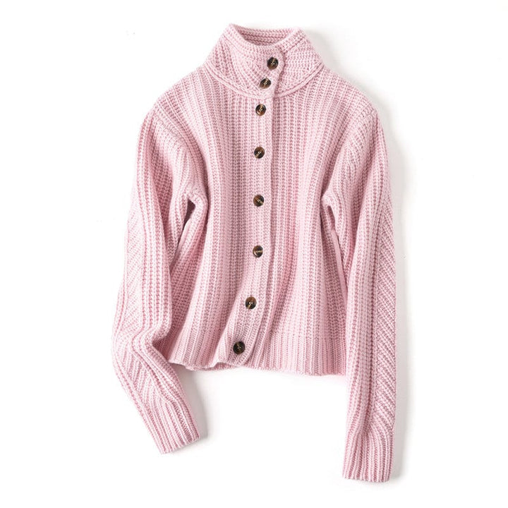 Vivienne Buttoned Cashmere Knit