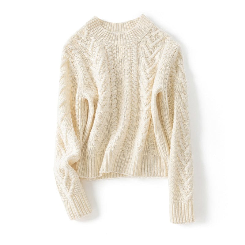 Vivienne Cashmere Cable Crewneck