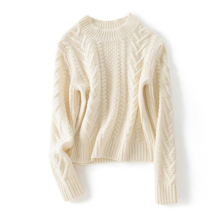 Vivienne Cashmere Cable Crewneck