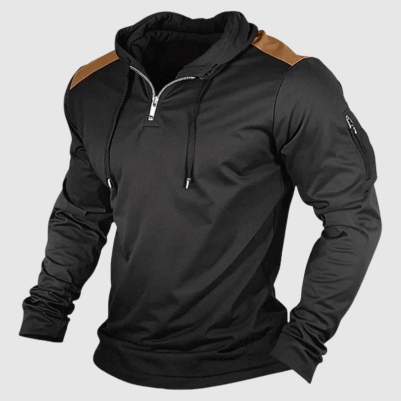 Outdoor Streetwear Zip-Up Men’s Casual Hoodie