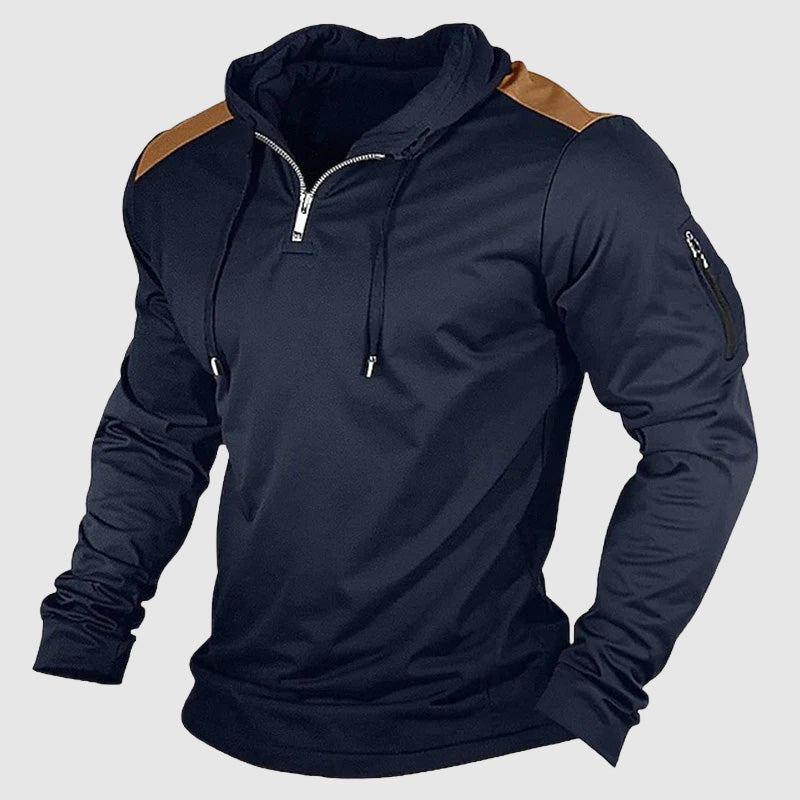 Outdoor Streetwear Zip-Up Men’s Casual Hoodie