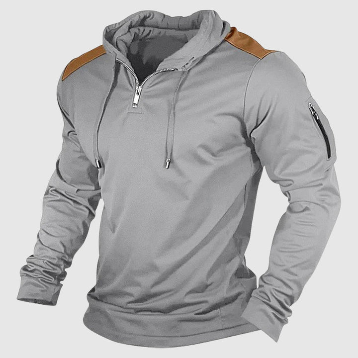 Outdoor Streetwear Zip-Up Men’s Casual Hoodie