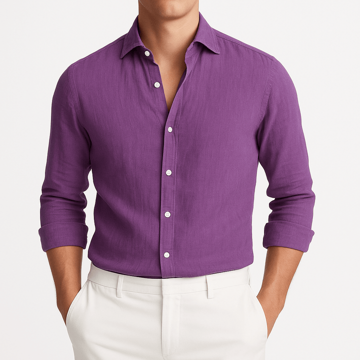 Haven Hills Lightweight Long Sleeve Shirt with Roll Up Sleeves