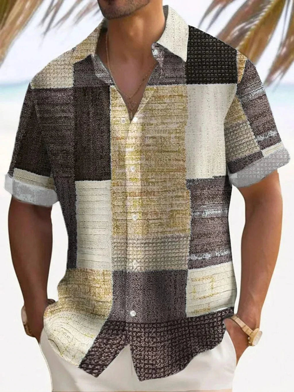 Aaron Breathable Patchwork Shirt