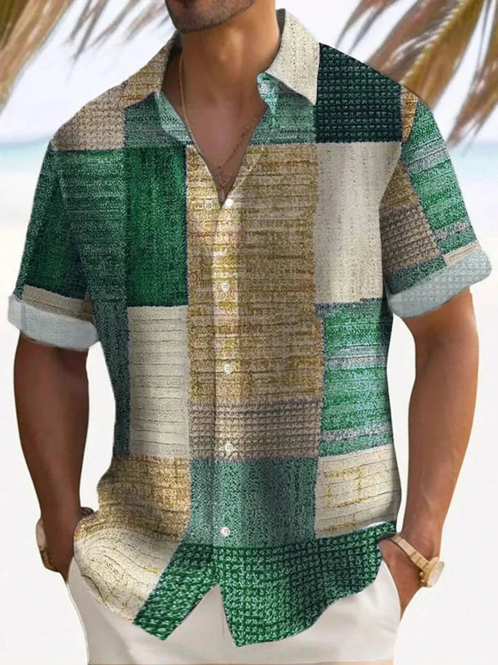 Aaron Breathable Patchwork Shirt