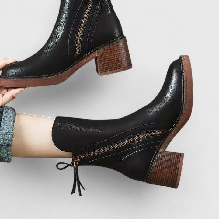 Sable Sleek Zip Bootie