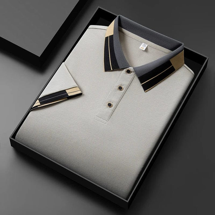 Lenoir Polo with Contrasting Finishes