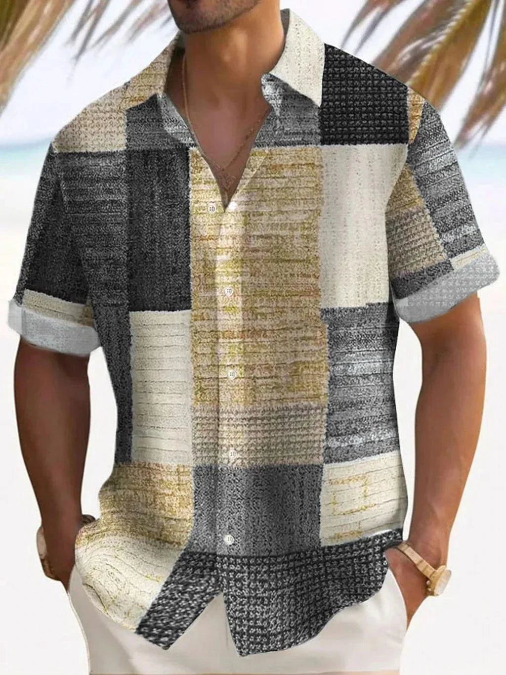 Aaron Breathable Patchwork Shirt