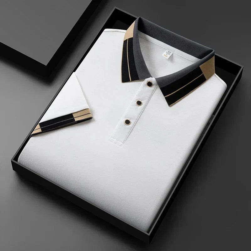 Lenoir Polo with Contrasting Finishes
